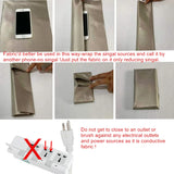Military Grade Copper Fabric, Highly Conductive Shield. EMF RFID Protection Blocking Radiation 38GHZ
