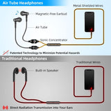 Airtube Headphones for Emf Protection